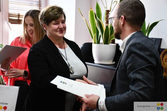 Krasnystaw. Sołtysi świętowali w urzędzie miasta Krasnystaw. Sołtysi świętowali w urzędzie miasta