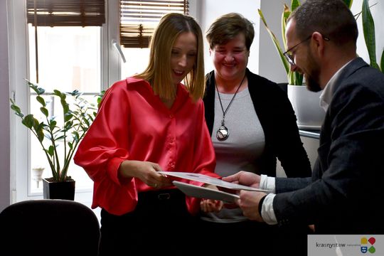 Krasnystaw. Sołtysi świętowali w urzędzie miasta Krasnystaw. Sołtysi świętowali w urzędzie miasta