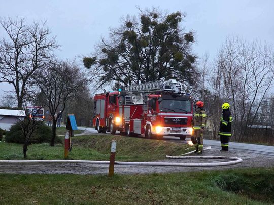 Płonął dom w gminie Urszulin. Z ogniem walczyło 8 zastępów [ZDJĘCIA]