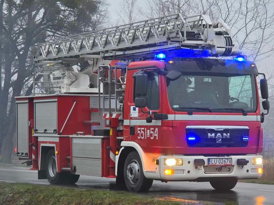 Płonął dom w gminie Urszulin. Z ogniem walczyło 8 zastępów [ZDJĘCIA]