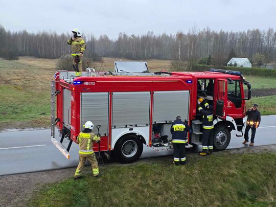 Płonął dom w gminie Urszulin. Z ogniem walczyło 8 zastępów [ZDJĘCIA]
