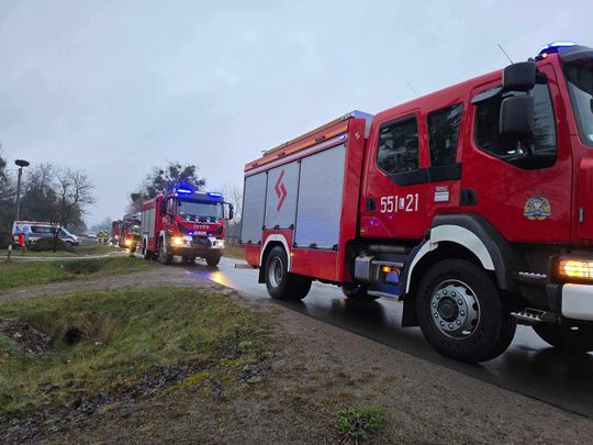 Płonął dom w gminie Urszulin. Z ogniem walczyło 8 zastępów [ZDJĘCIA]