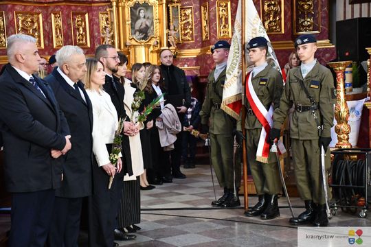 Uroczyste obchody w Krasnymstawie 85. rocznicy Zbrodni Katyńskiej  [GALERIA ZDJĘĆ]