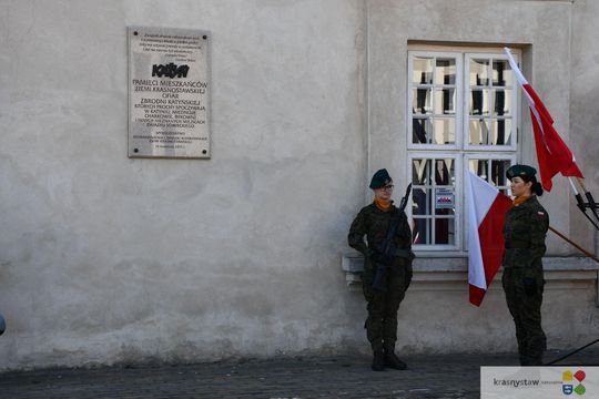 Uroczyste obchody w Krasnymstawie 85. rocznicy Zbrodni Katyńskiej  [GALERIA ZDJĘĆ]