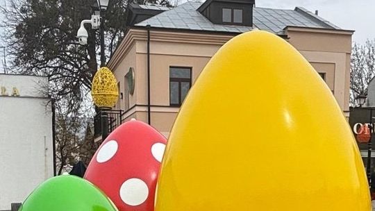 Widać, że zaraz święta. Wielkanocne kolorowe jaja pojawiły się w Chełmie [ZDJĘCIA]