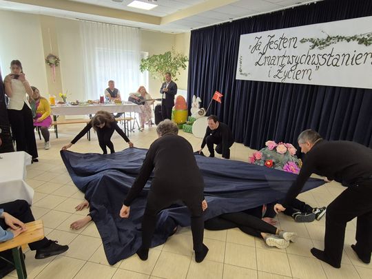 Chełm. Przedświąteczne spotkanie wielkanocne w Warsztacie Terapii Zajęciowej Caritas w Chełmie [GALERIA ZDJĘĆ]