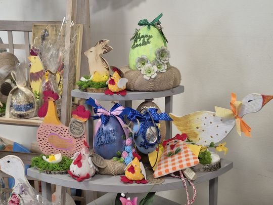 Chełm. Przedświąteczne spotkanie wielkanocne w Warsztacie Terapii Zajęciowej Caritas w Chełmie [GALERIA ZDJĘĆ]