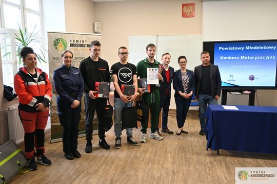 Pow. krasnostawski. Eliminacje powiatowe Ogólnopolskiego Młodzieżowego Turnieju Motoryzacyjnego [GALERIA ZDJĘĆ]