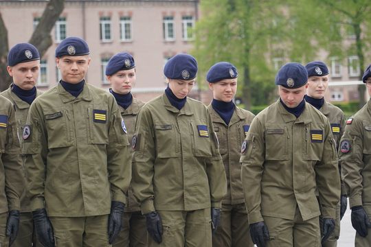 Chełm. Przegląd Musztry Klas Wojskowych [GALERIA ZDJĘĆ]