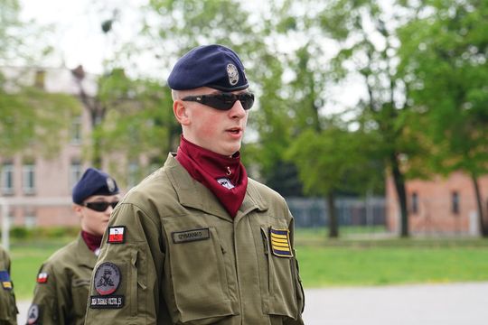 Chełm. Przegląd Musztry Klas Wojskowych [GALERIA ZDJĘĆ]