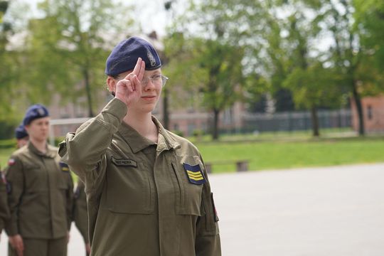 Chełm. Przegląd Musztry Klas Wojskowych [GALERIA ZDJĘĆ]