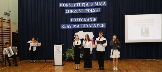 Pożegnanie maturzystów w Zespole Szkół Centrum Kształcenia Rolniczego w Okszowie [GALERIA ZDJĘĆ]