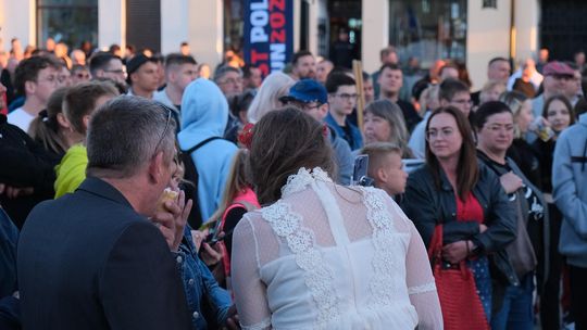 Wiec wyborczy Grzegorza Brauna w Chełmie na pl. Łuczkowskiego [GALERIA ZDJĘĆ]