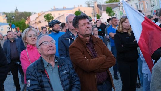 Wiec wyborczy Grzegorza Brauna w Chełmie na pl. Łuczkowskiego [GALERIA ZDJĘĆ]