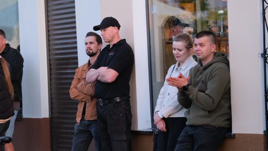 Wiec wyborczy Grzegorza Brauna w Chełmie na pl. Łuczkowskiego [GALERIA ZDJĘĆ]