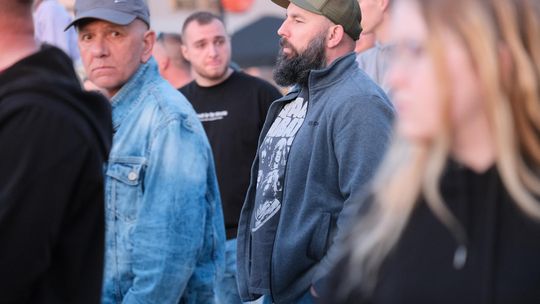 Wiec wyborczy Grzegorza Brauna w Chełmie na pl. Łuczkowskiego [GALERIA ZDJĘĆ]