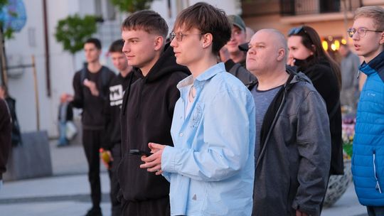 Wiec wyborczy Grzegorza Brauna w Chełmie na pl. Łuczkowskiego [GALERIA ZDJĘĆ]