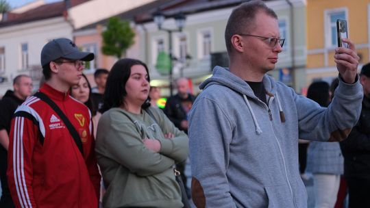 Wiec wyborczy Grzegorza Brauna w Chełmie na pl. Łuczkowskiego [GALERIA ZDJĘĆ]