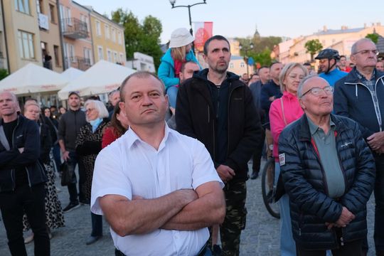 Wiec wyborczy Grzegorza Brauna w Chełmie na pl. Łuczkowskiego [GALERIA ZDJĘĆ]