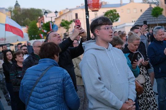 Wiec wyborczy Grzegorza Brauna w Chełmie na pl. Łuczkowskiego [GALERIA ZDJĘĆ]