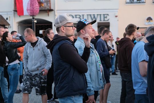 Wiec wyborczy Grzegorza Brauna w Chełmie na pl. Łuczkowskiego [GALERIA ZDJĘĆ]