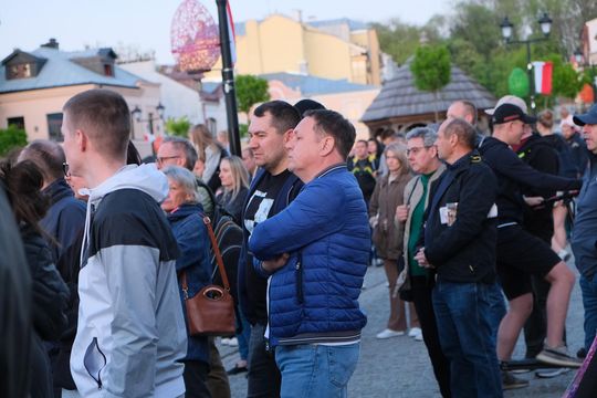 Wiec wyborczy Grzegorza Brauna w Chełmie na pl. Łuczkowskiego [GALERIA ZDJĘĆ]