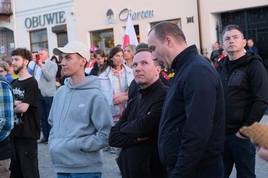 Wiec wyborczy Grzegorza Brauna w Chełmie na pl. Łuczkowskiego [GALERIA ZDJĘĆ]