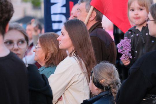 Wiec wyborczy Grzegorza Brauna w Chełmie na pl. Łuczkowskiego [GALERIA ZDJĘĆ]