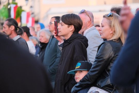 Wiec wyborczy Grzegorza Brauna w Chełmie na pl. Łuczkowskiego [GALERIA ZDJĘĆ]