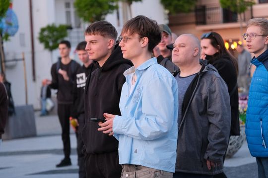 Wiec wyborczy Grzegorza Brauna w Chełmie na pl. Łuczkowskiego [GALERIA ZDJĘĆ]