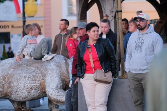 Wiec wyborczy Grzegorza Brauna w Chełmie na pl. Łuczkowskiego [GALERIA ZDJĘĆ]