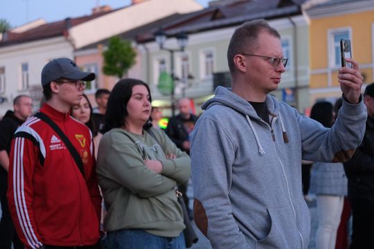 Wiec wyborczy Grzegorza Brauna w Chełmie na pl. Łuczkowskiego [GALERIA ZDJĘĆ]