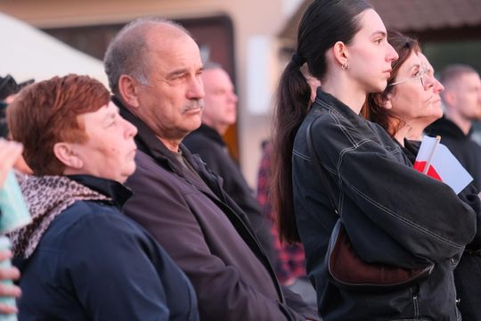 Wiec wyborczy Grzegorza Brauna w Chełmie na pl. Łuczkowskiego [GALERIA ZDJĘĆ]