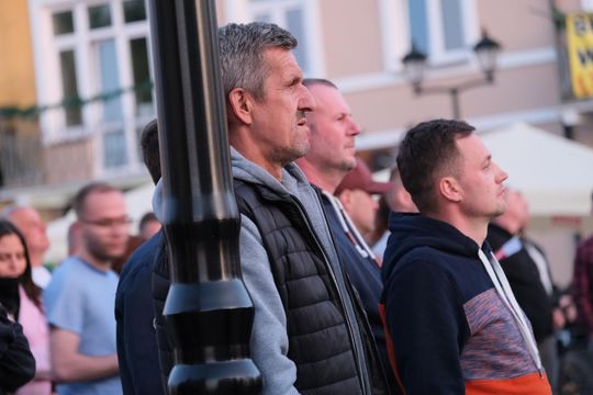 Wiec wyborczy Grzegorza Brauna w Chełmie na pl. Łuczkowskiego [GALERIA ZDJĘĆ]