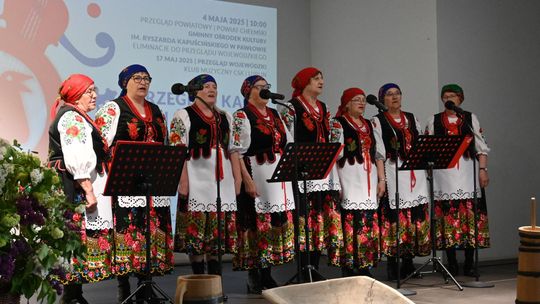 Powiatowe eliminacje Przeglądu Zespołów Śpiewaczych, Kapel i Śpiewaków Ludowych w Pawłowie [GALERIA ZDJĘĆ]