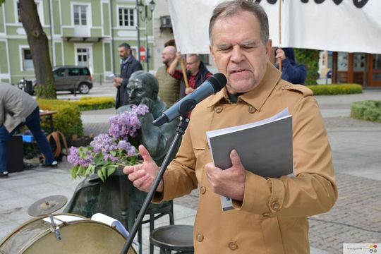 Krasnystaw. Happening z okazji Imienin Stanisława Bojarczuka Krasnystaw. Happening z okazji Imienin Stanisława Bojarczuka