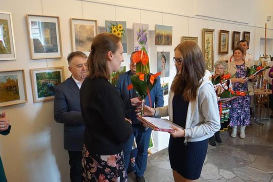 Prezentację twórczości "Ludzi z Pasją Miasta i Gminy Izbica" [GALERIA ZDJĘĆ]