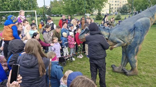 Radosna niedziela! Spotkanie z dinozaurem i Dzień Kolorów w Chełmie [GALERIA ZDJĘĆ]