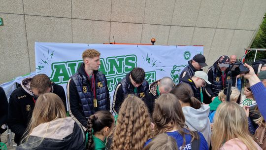 Wspólnie z kibicami świętowali awans do PlusLigi! [GALERIA ZDJĘĆ]