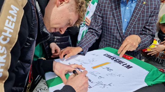 Wspólnie z kibicami świętowali awans do PlusLigi! [GALERIA ZDJĘĆ]