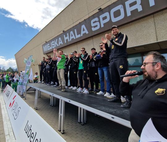 Wspólnie z kibicami świętowali awans do PlusLigi! [GALERIA ZDJĘĆ]