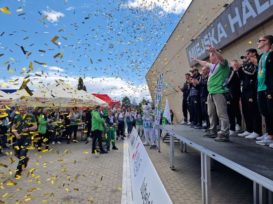 Wspólnie z kibicami świętowali awans do PlusLigi! [GALERIA ZDJĘĆ]