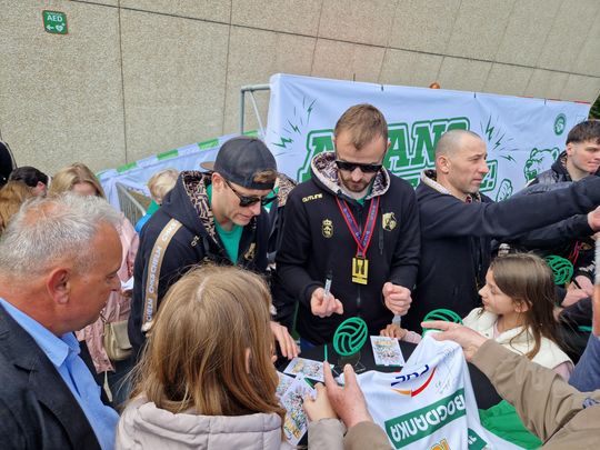 Wspólnie z kibicami świętowali awans do PlusLigi! [GALERIA ZDJĘĆ]