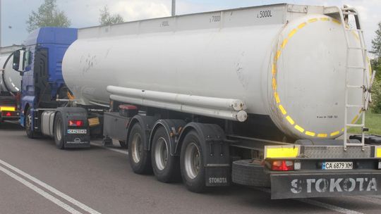 Rozpoczęcie protestu przedstawicieli branży transportowej w Okopach [GALERIA ZDJĘĆ]