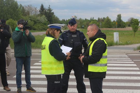 Rozpoczęcie protestu przedstawicieli branży transportowej w Okopach [GALERIA ZDJĘĆ]