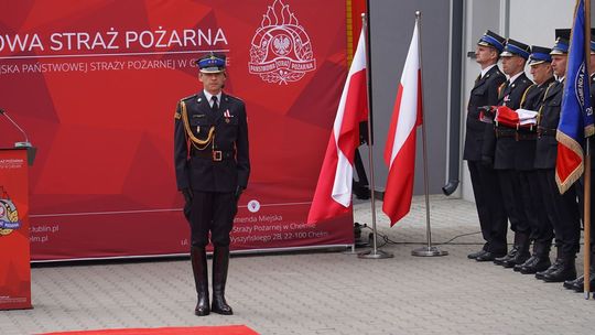 Chełm. Awanse i honory - uroczysta zbiórka chełmskich strażaków [ZDJĘCIA]