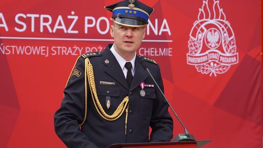 Chełm. Awanse i honory - uroczysta zbiórka chełmskich strażaków [ZDJĘCIA]