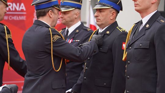 Chełm. Awanse i honory - uroczysta zbiórka chełmskich strażaków [ZDJĘCIA]