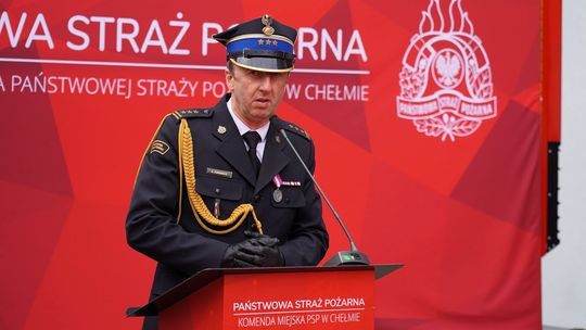 Chełm. Awanse i honory - uroczysta zbiórka chełmskich strażaków [ZDJĘCIA]
