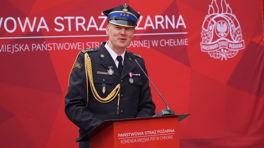 Chełm. Awanse i honory - uroczysta zbiórka chełmskich strażaków [ZDJĘCIA]